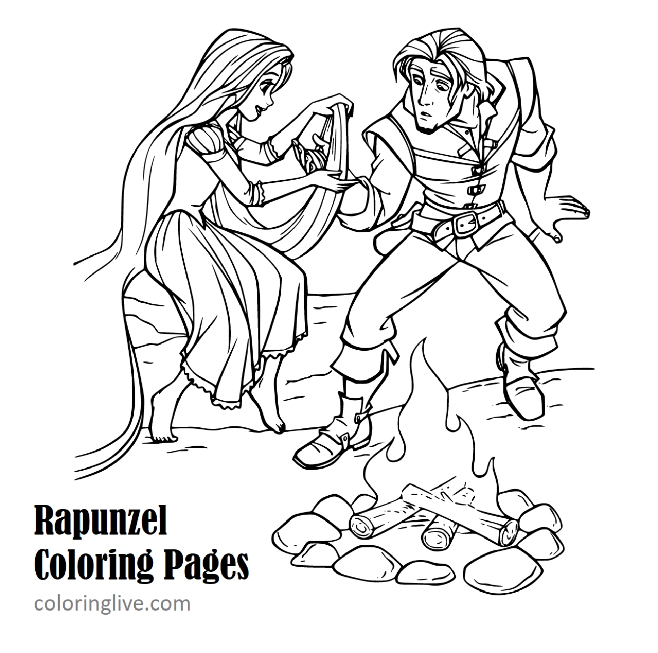 Rapunzel Coloring Pages Tangled Princess Rapunzel Flynn Pascal The Rapunzel Coloring Pages Tangled Princess Rapunzel Flynn Pascal The