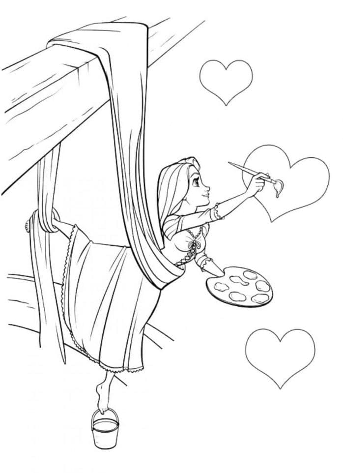 Rapunzel Princess Coloring Pages
