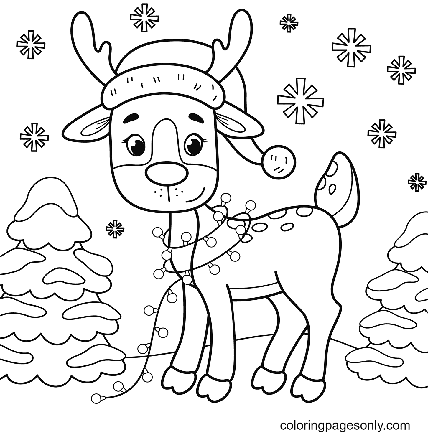 Reindeer Coloring Pages Coloring Pages For Kids And Adults Reindeer Coloring Pages Coloring Pages For Kids And Adults