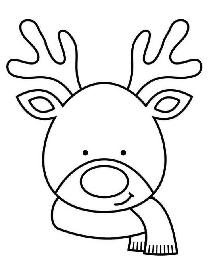 reindeer coloring page reindeer coloring page