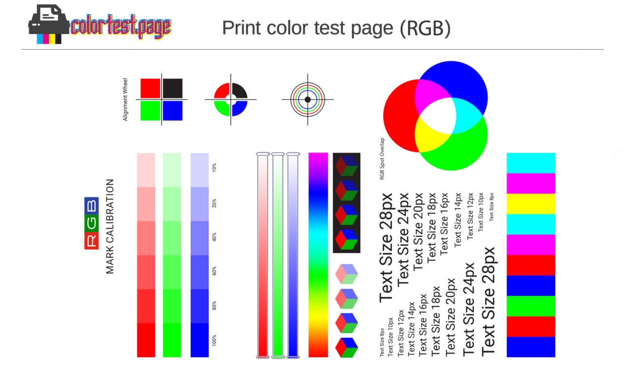 RGB Color Test Page Color Test Page RGB Color Test Page Color Test Page