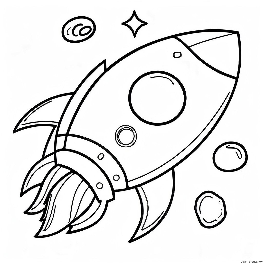 Rocket Ship Coloring Page 20111 16187