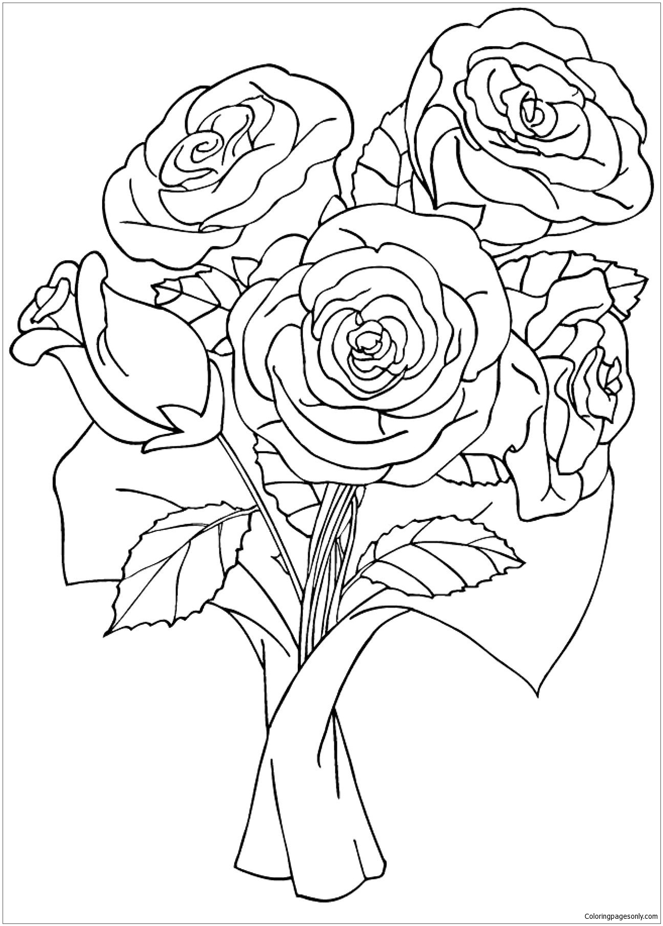 Roses Flower Coloring Page Free Printable Coloring Pages Roses Flower Coloring Page Free Printable Coloring Pages