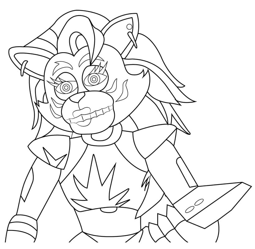 Roxanne Wolf FNAF Coloring Page Free Printable Coloring Pages For Kids