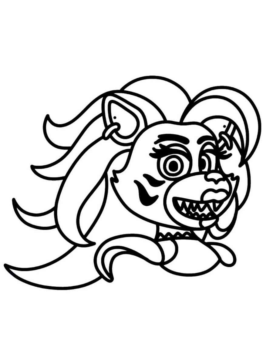 Roxanne Wolf FNAF Coloring Pages Roxanne Wolf FNAF Coloring Pages