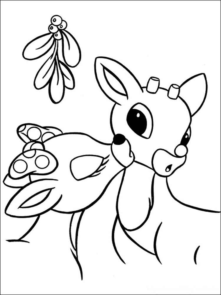 Rudolph Coloring Pages Rudolph Coloring Pages