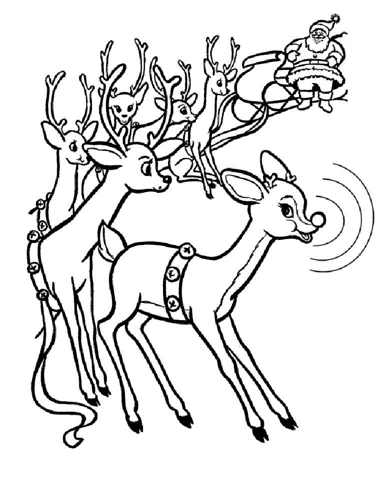 Rudolph Coloring Pages Rudolph Coloring Pages