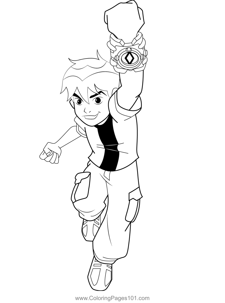 Running Kid Ben Coloring Page For Kids Free Ben 10 Printable Coloring Running Kid Ben Coloring Page For Kids Free Ben 10 Printable Coloring
