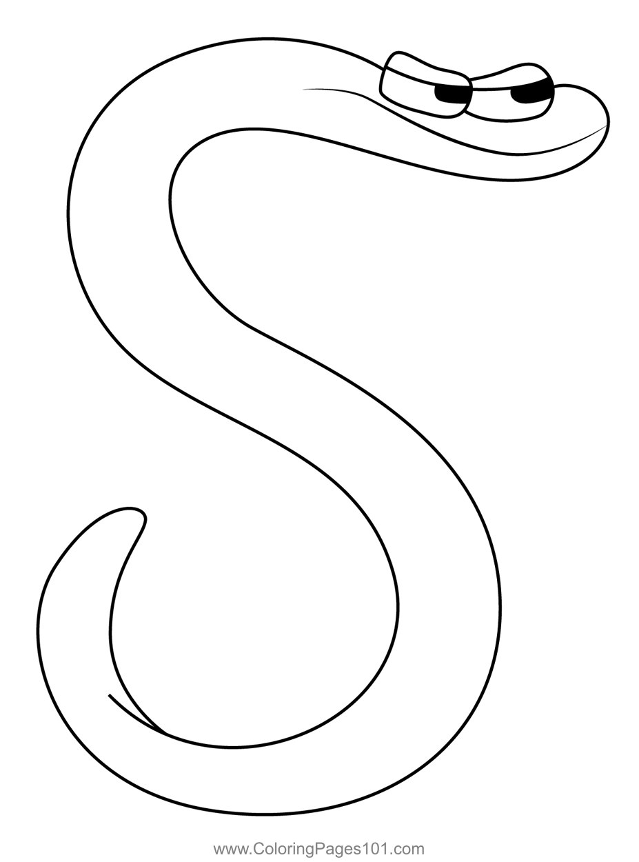 S Alphabet Lore Coloring Page For Kids Free Alphabet Lore Printable 