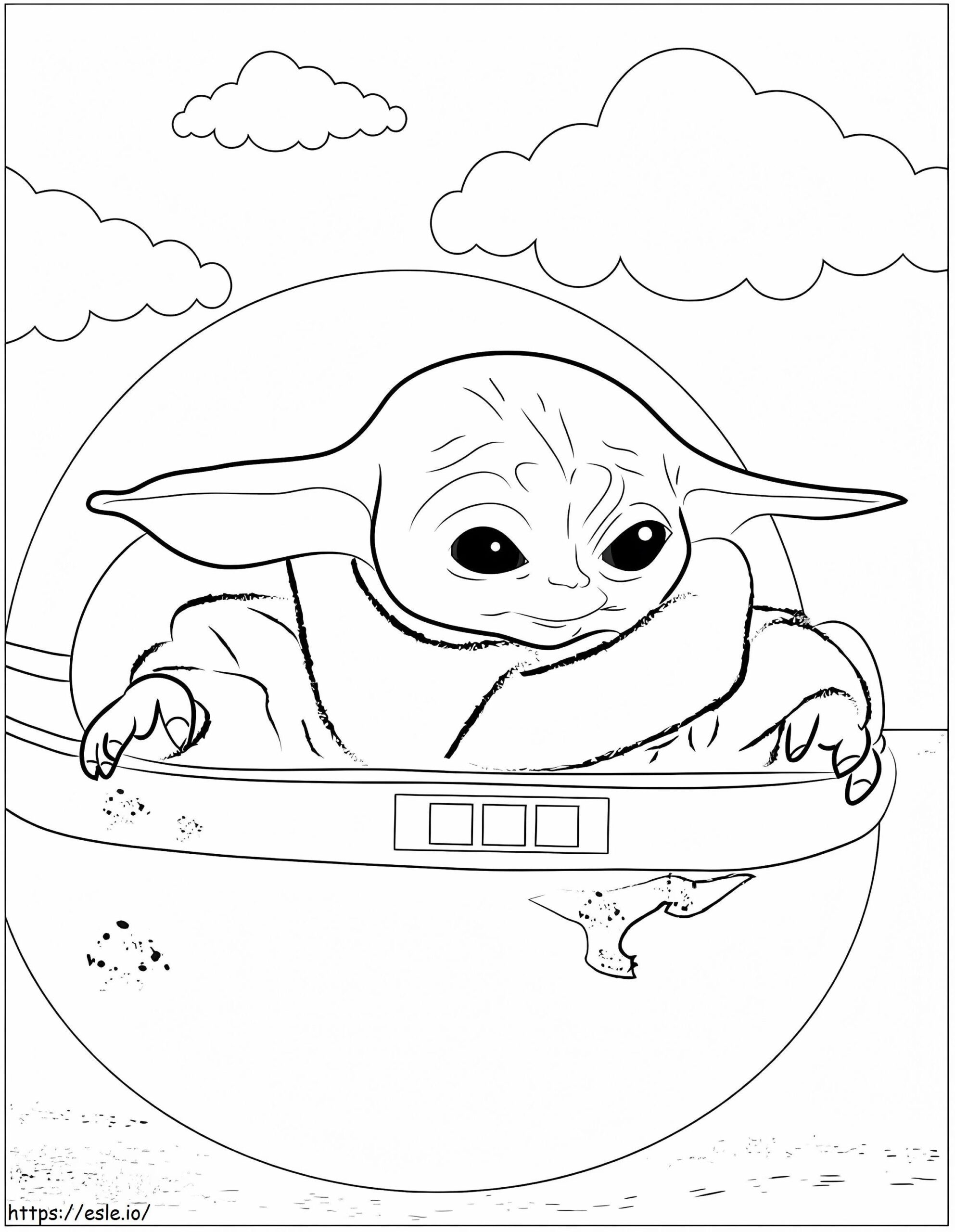 Sad Baby Yoda Coloring Page Sad Baby Yoda Coloring Page