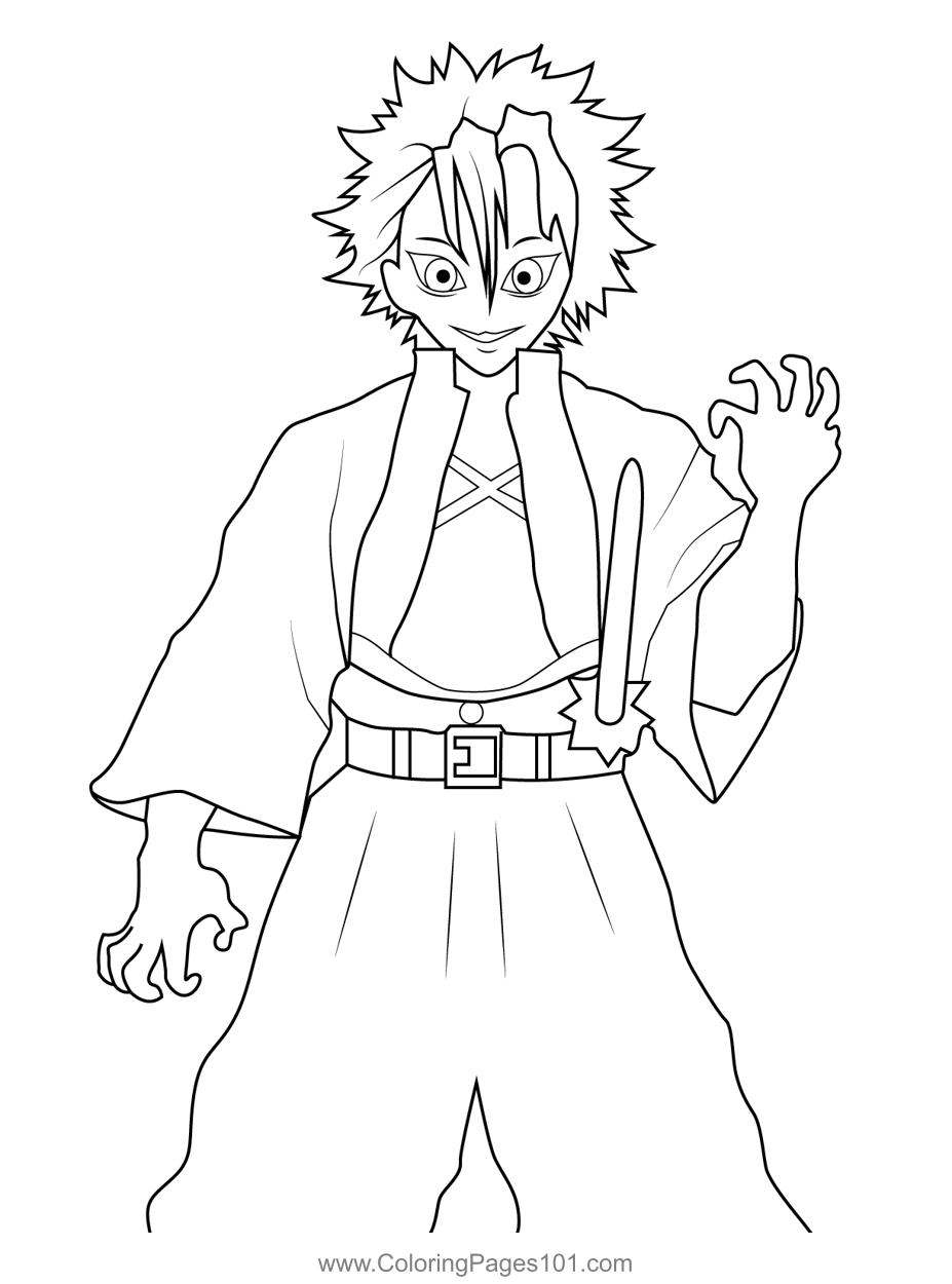 demon slayer coloring page demon slayer coloring page