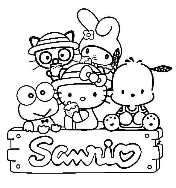 Sanrio Characters Coloring Page Download Print Or Color Online For Free Sanrio Characters Coloring Page Download Print Or Color Online For Free