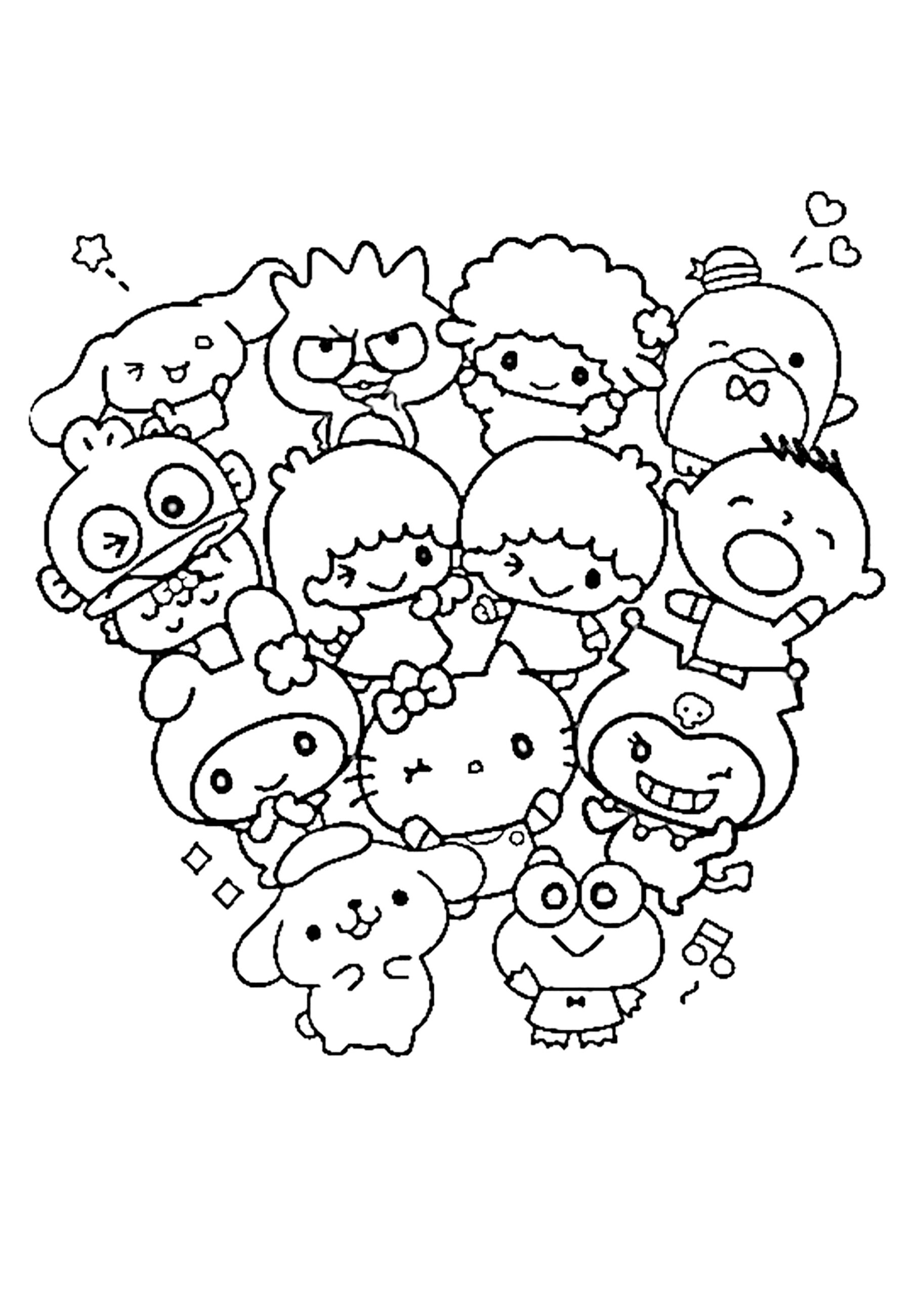 Sanrio Coloring Page Sanrio Coloring Page