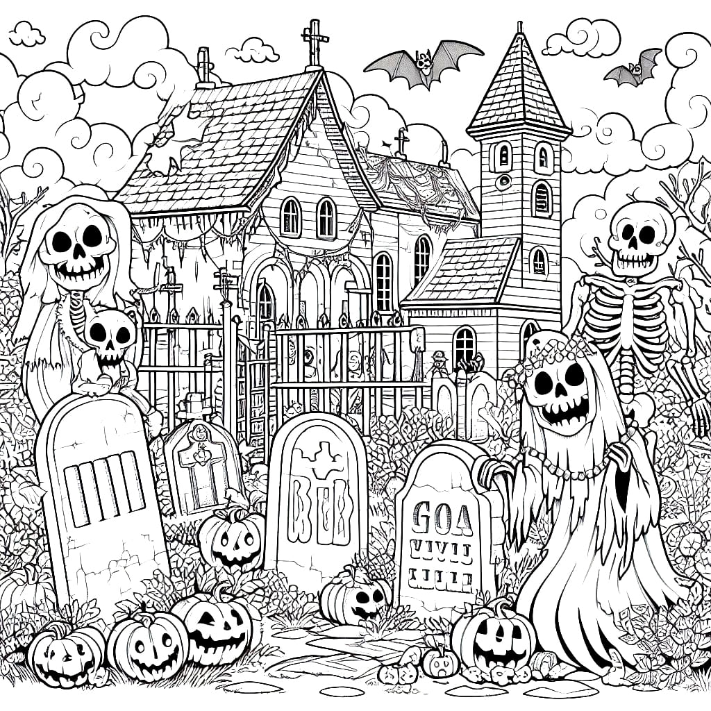Scary Coloring Pages ColoringLib Scary Coloring Pages ColoringLib