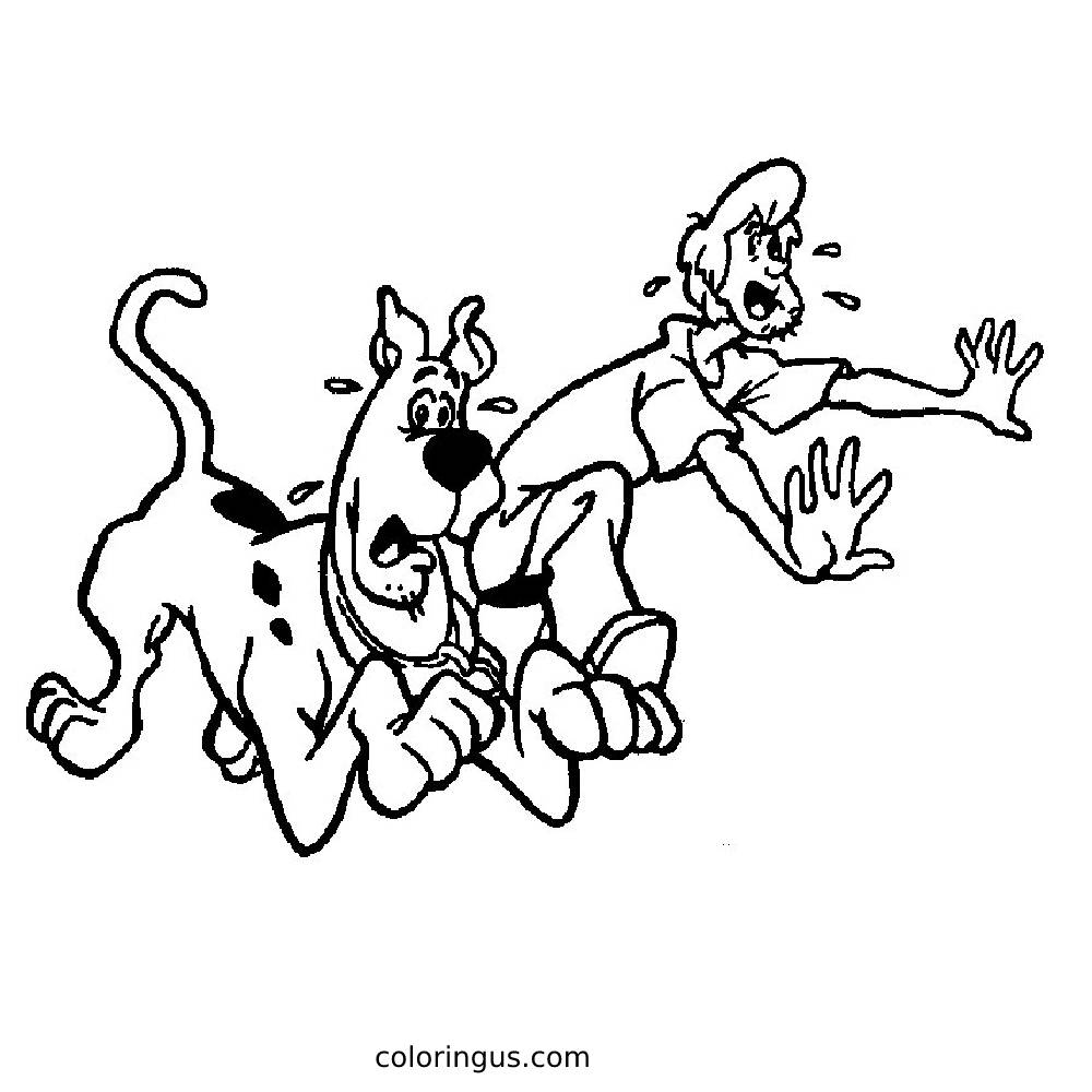 Scooby Doo Coloring Pages Free Printable PDF 