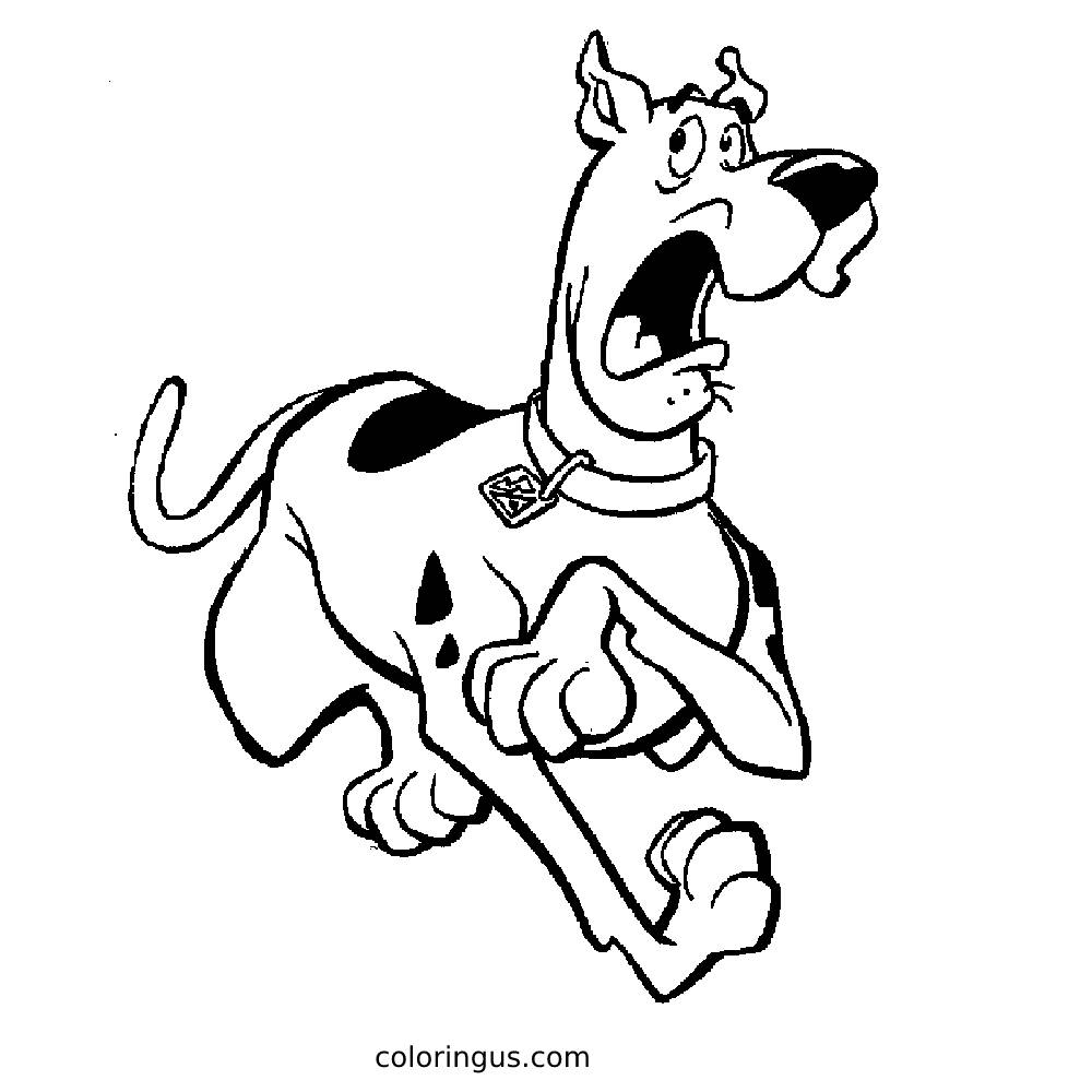 Scooby Doo Coloring Pages Free Printable PDF 