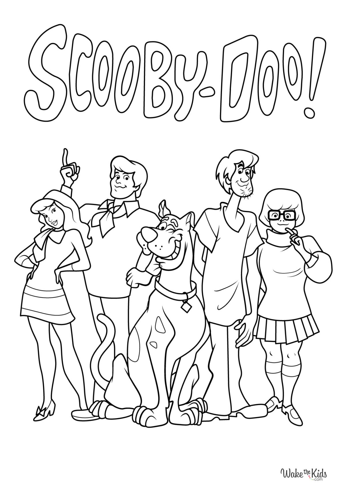 Scooby Doo Coloring Pages Free Printable PDFs WakeTheKids