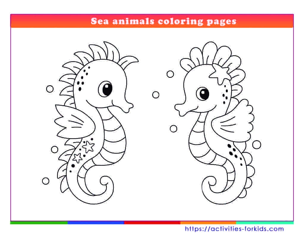 Sea Animals Coloring Pages Pdf Printable Free Sea Animals Coloring Pages Pdf Printable Free