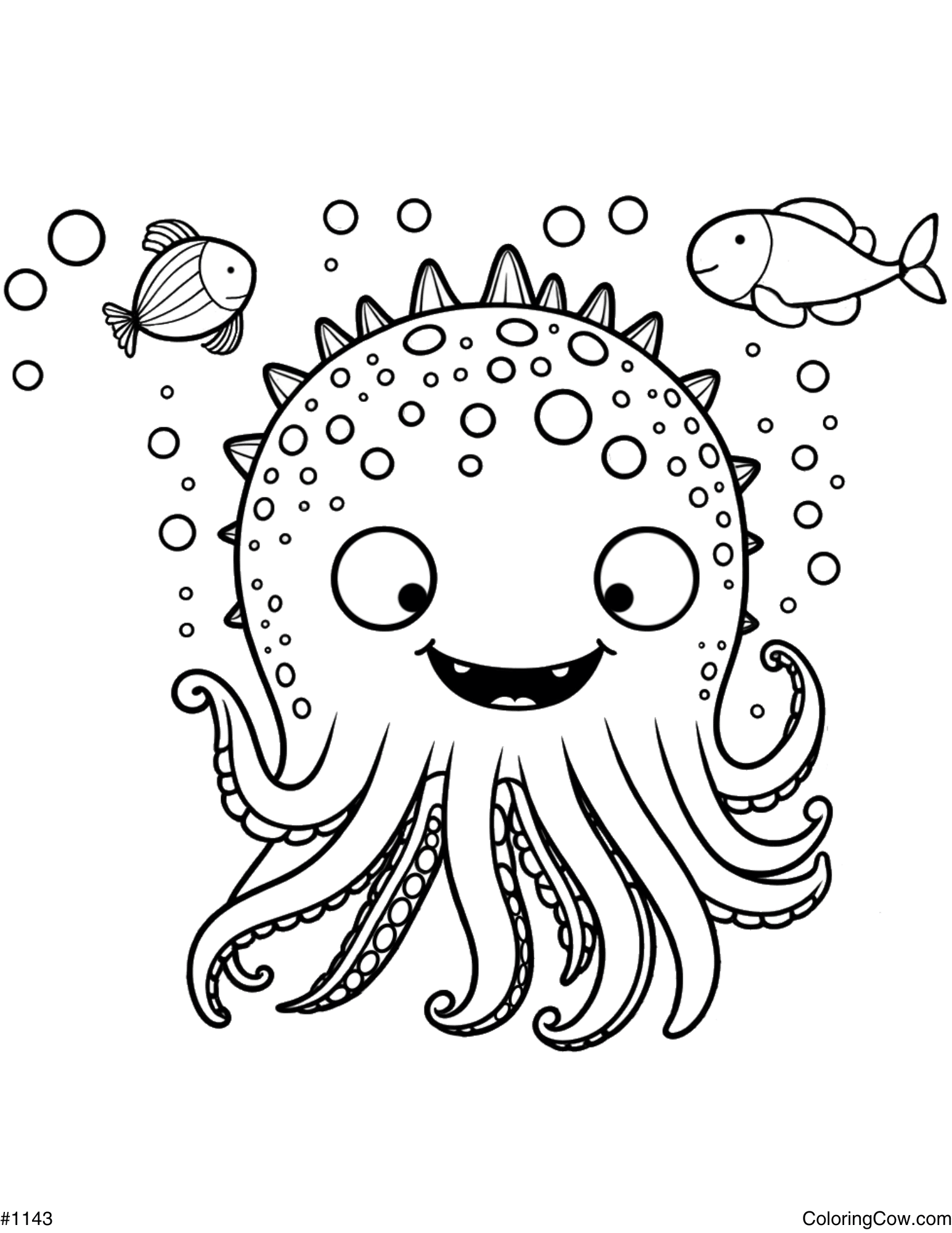 Sea Monster Coloring Page