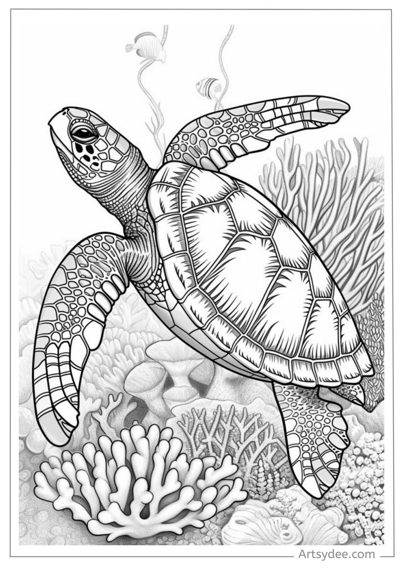 Sea Turtles Coloring Pages Ghrnet At Coloring