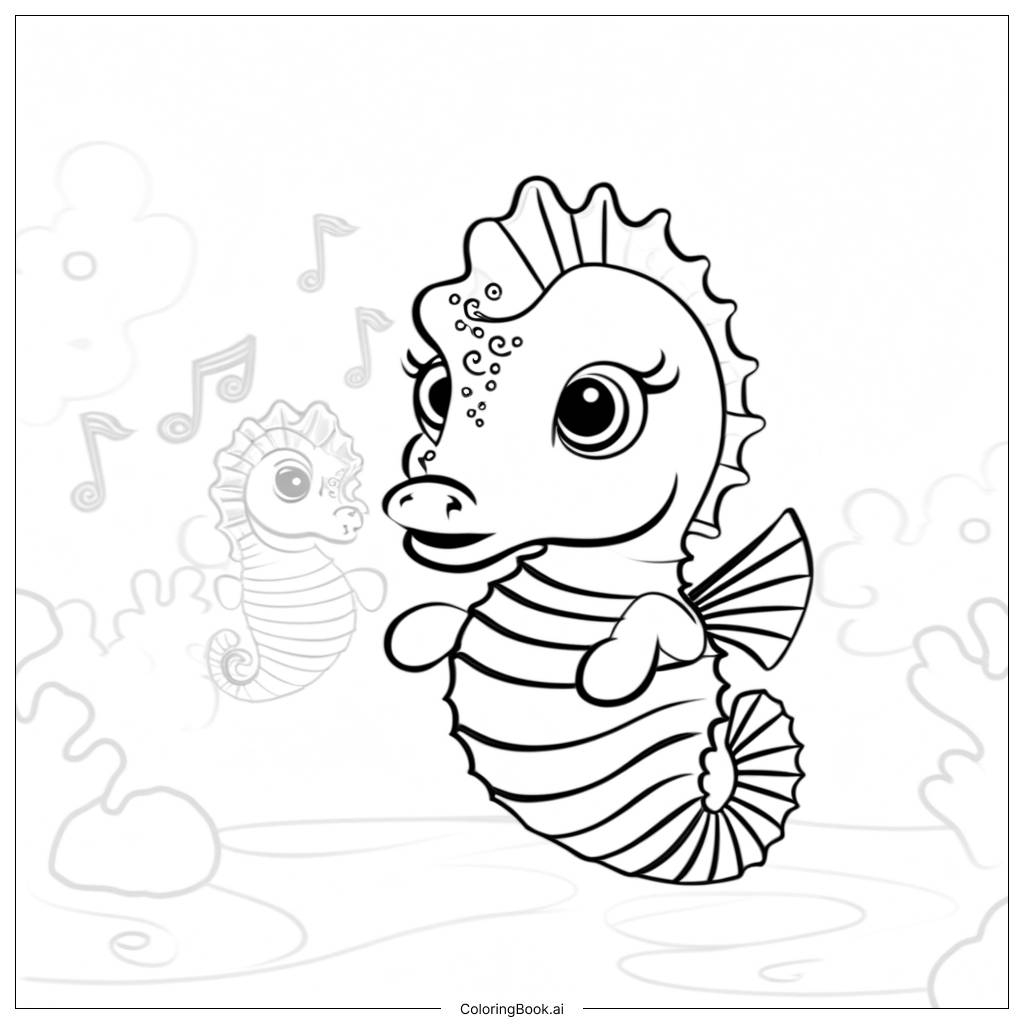 Seahorses Coloring Pages 2025 Seahorses Coloring Pages 2025
