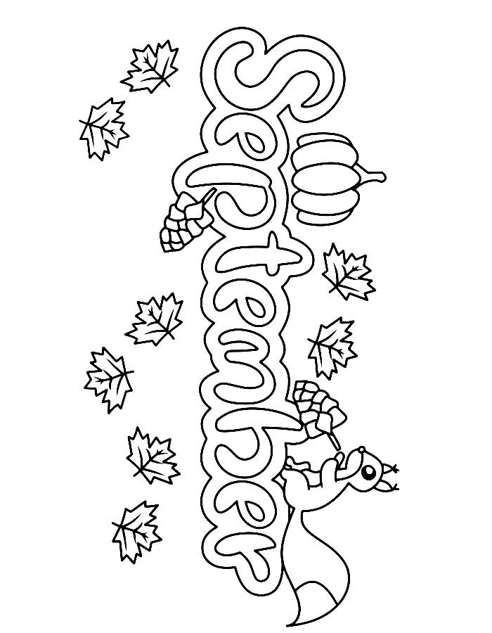 September Coloring Pages Free Printable PDF September Coloring Pages Free Printable PDF
