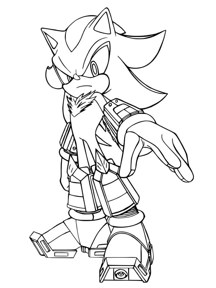shadow and sonic coloring pages shadow and sonic coloring pages