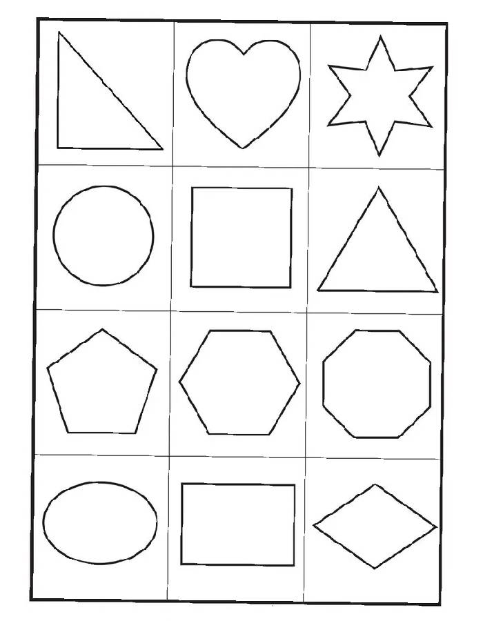Shapes Coloring Pages Free Printable PDF Shapes Coloring Pages Free Printable PDF