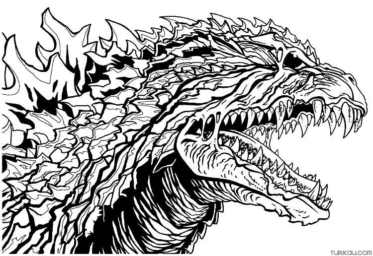 Shin Godzilla Coloring Page Shin Godzilla Coloring Page