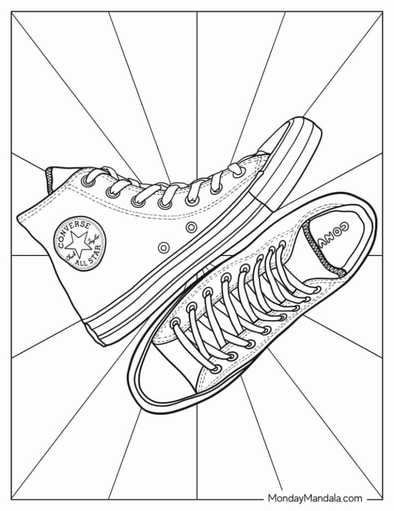 Shoe Template Coloring Page 2025 Shoe Template Coloring Page 2025