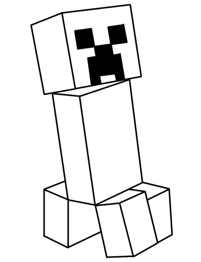 creeper minecraft coloring page creeper minecraft coloring page