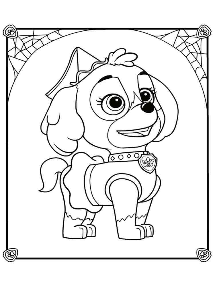Skye Paw Patrol Coloring Pages Skye Paw Patrol Coloring Pages
