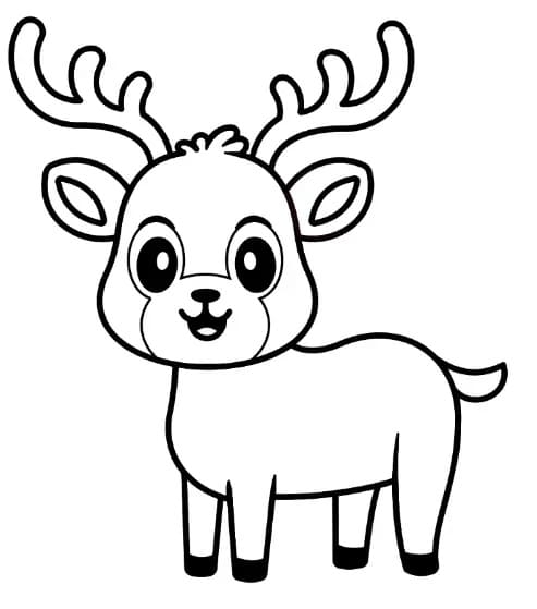 Smiling Deer Coloring Page Download Print Or Color Online For Free Smiling Deer Coloring Page Download Print Or Color Online For Free