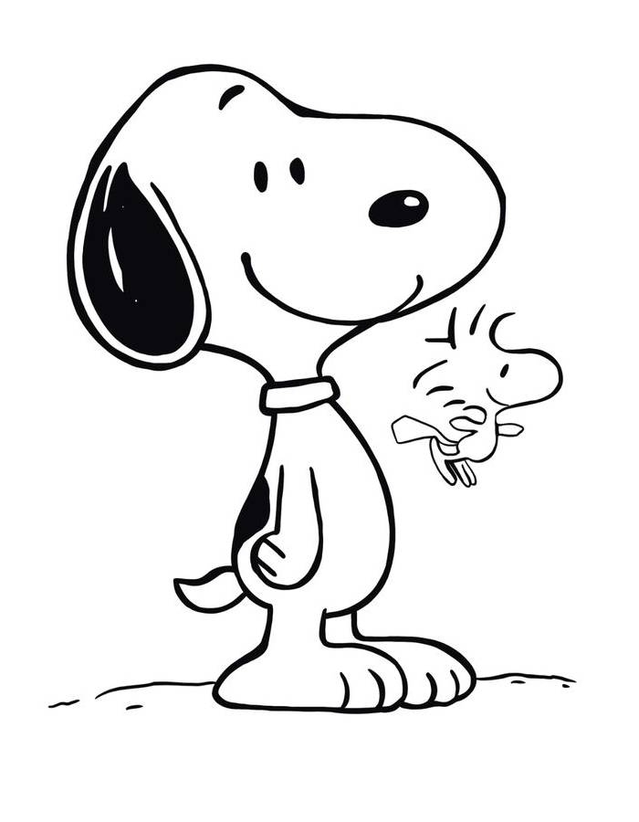 Snoopy Coloring Pages Free Printable PDF 