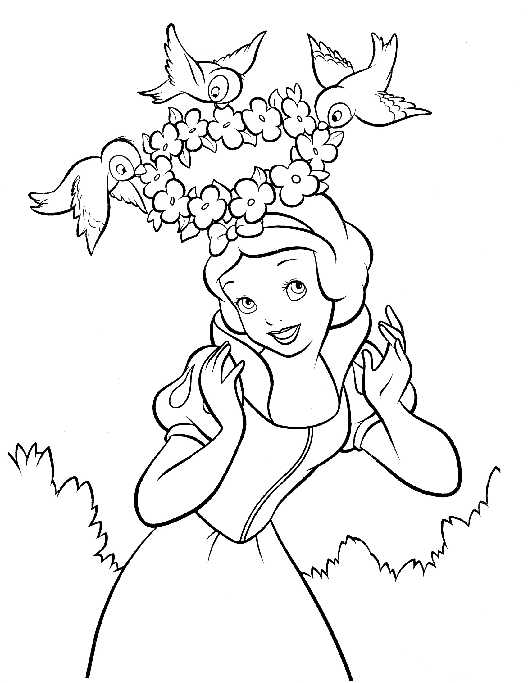 snow white coloring pages snow white coloring pages