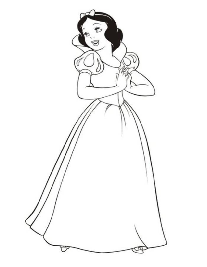 Snow White Coloring Pages Free Printable PDF