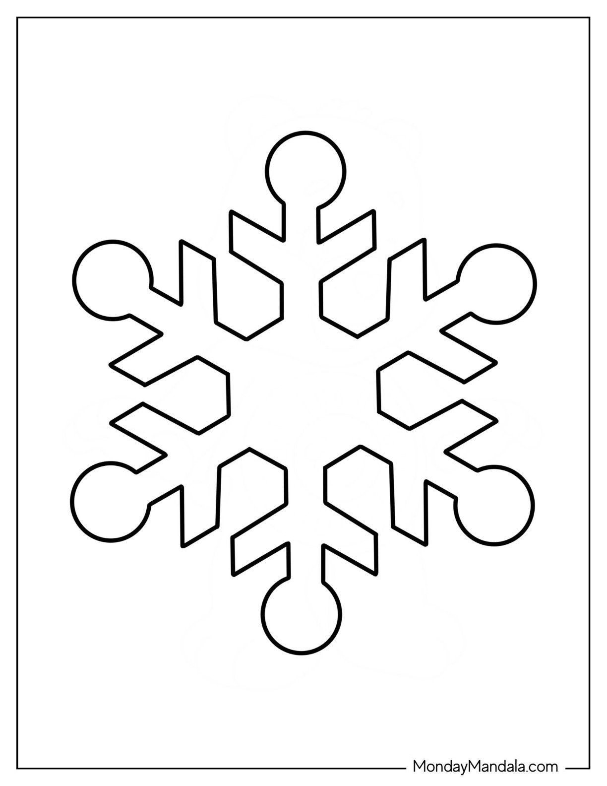 Snowflake Coloring Page