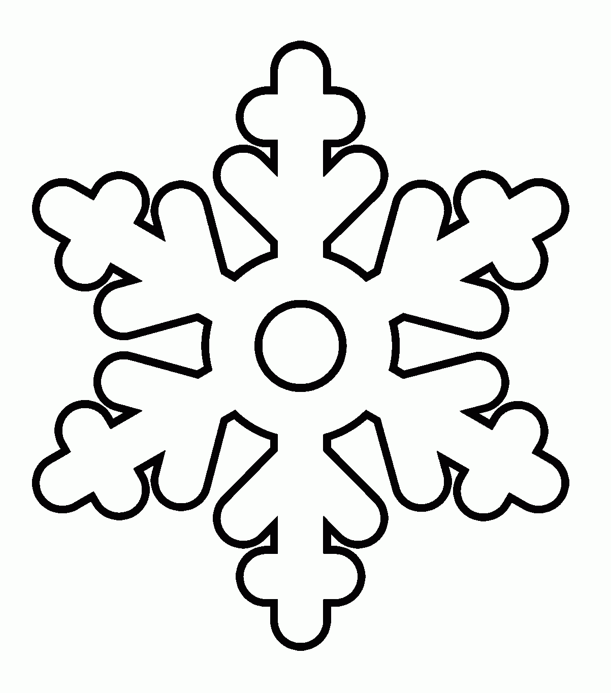 snowflake coloring page