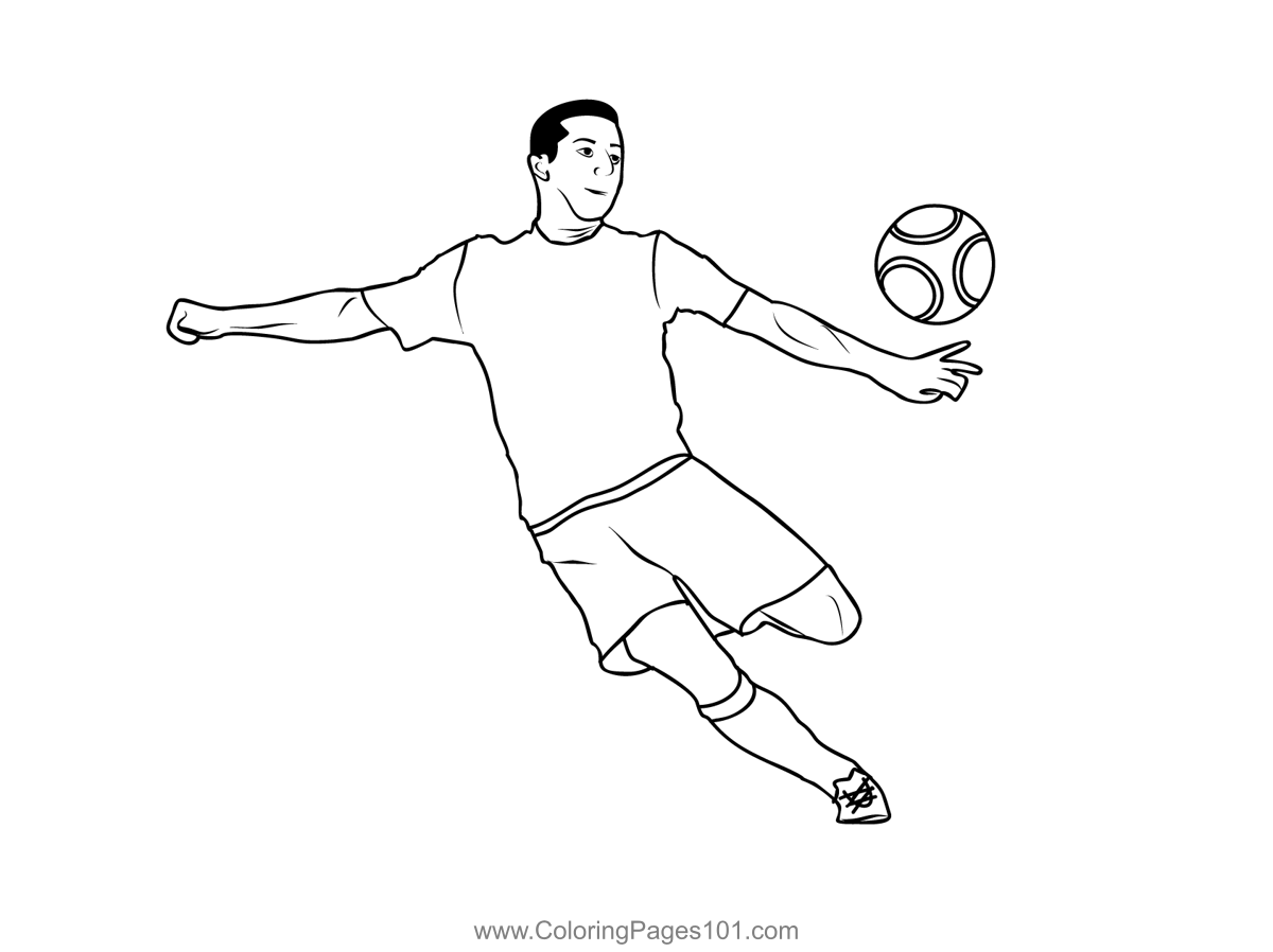 soccer coloring pages
