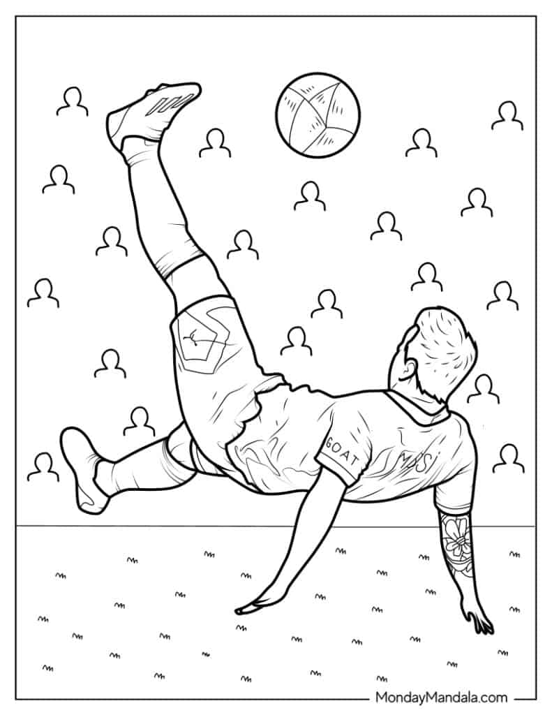 Soccer Messi Coloring Pages