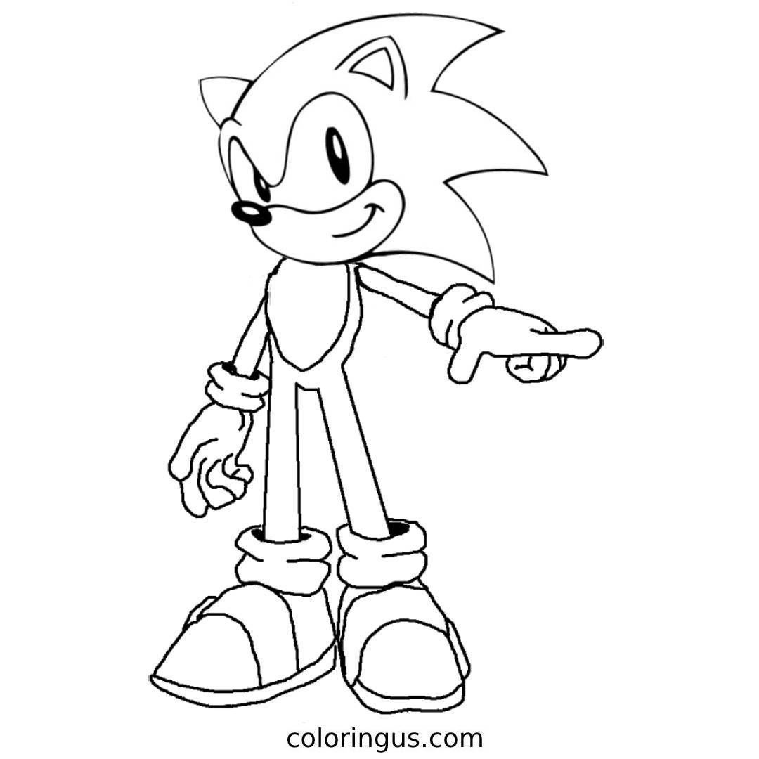 Sonic Coloring Pages Free Printable PDF 