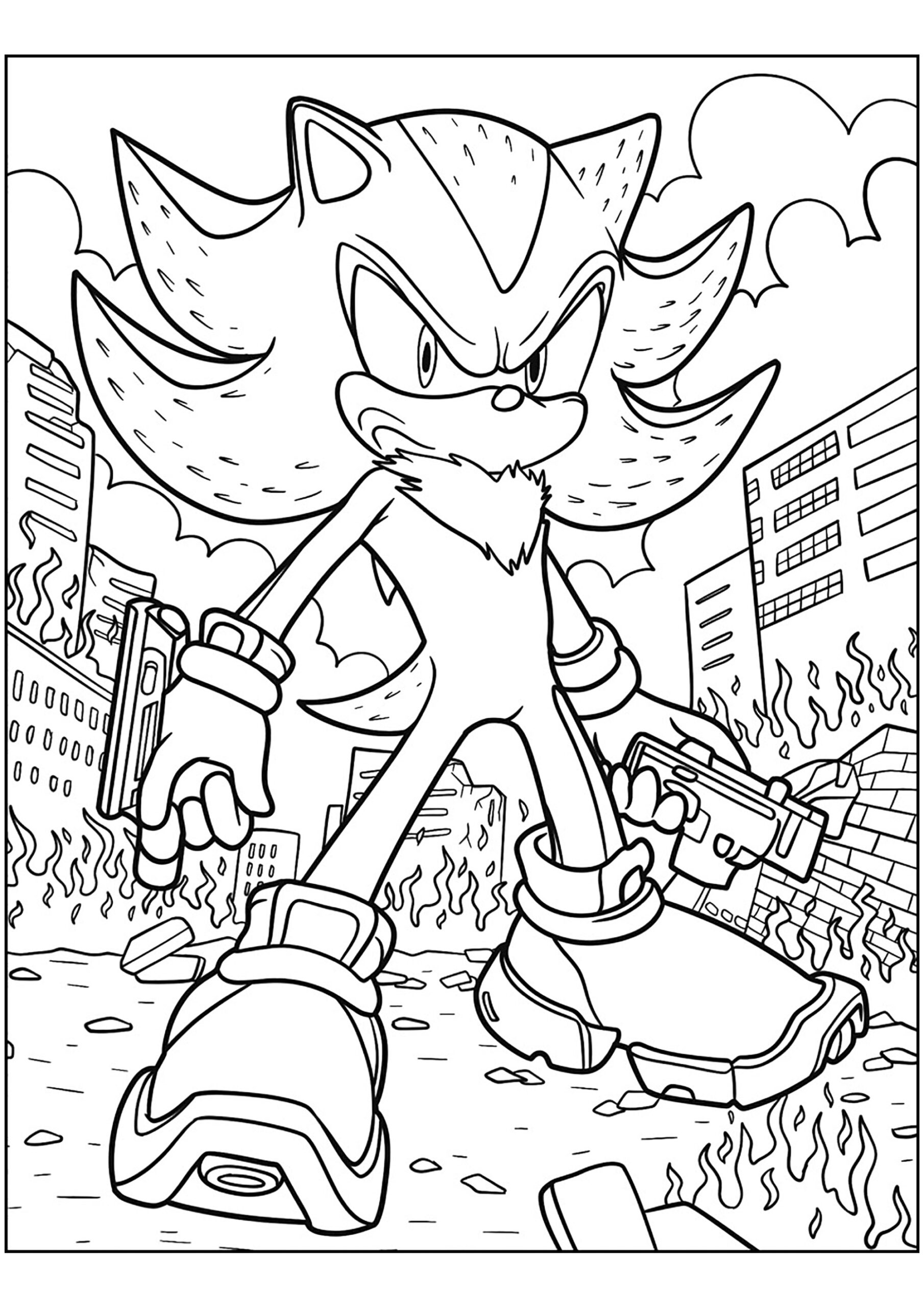 free printable sonic coloring pages free printable sonic coloring pages