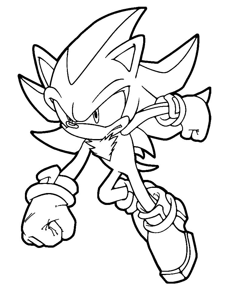 Sonic Shadow Coloring Pages Coloring Book