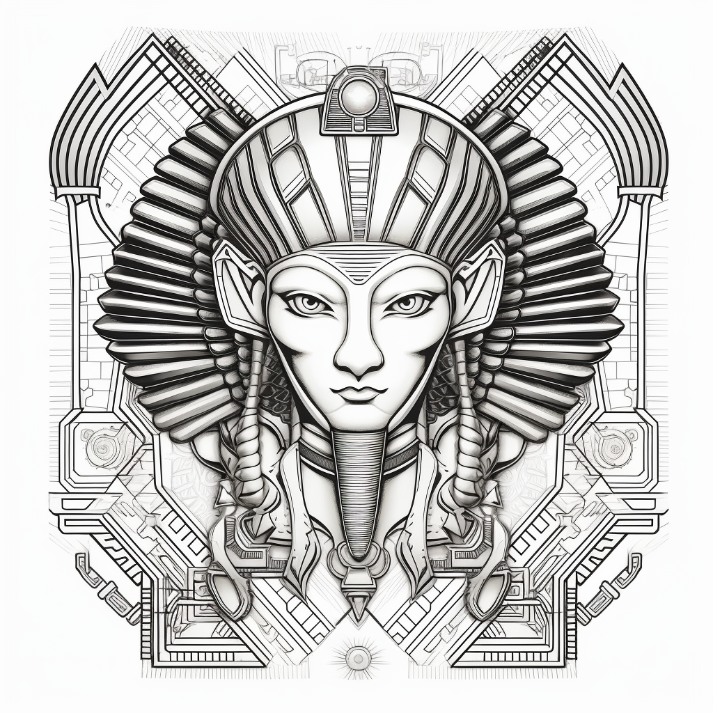 Sphinx Mandala Coloring Page Coloring Page