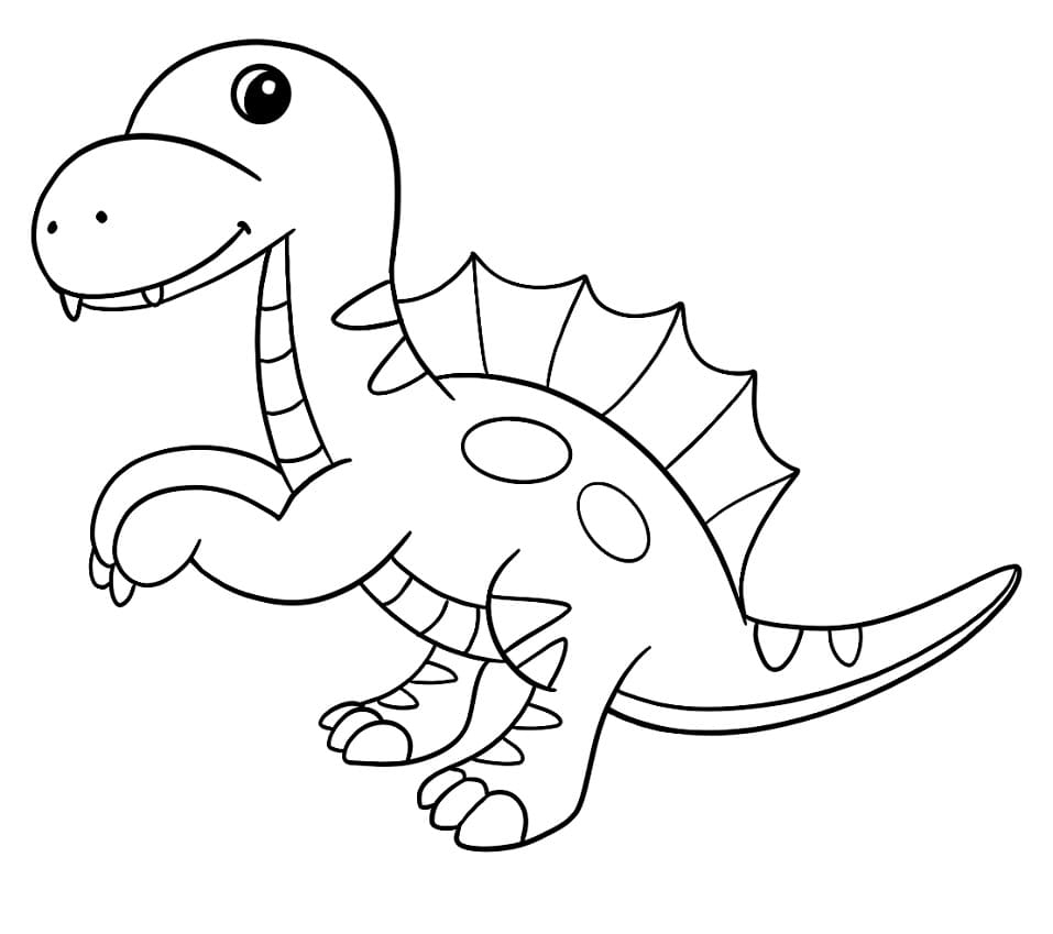 spinosaurus coloring page spinosaurus coloring page