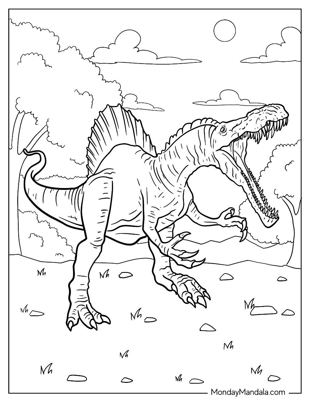 Spinosaurus Versus T Rex Coloring Page Infoupdate Spinosaurus Versus T Rex Coloring Page Infoupdate