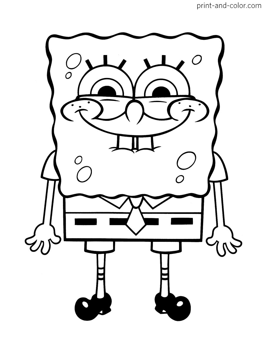 spongebob characters coloring pages spongebob characters coloring pages