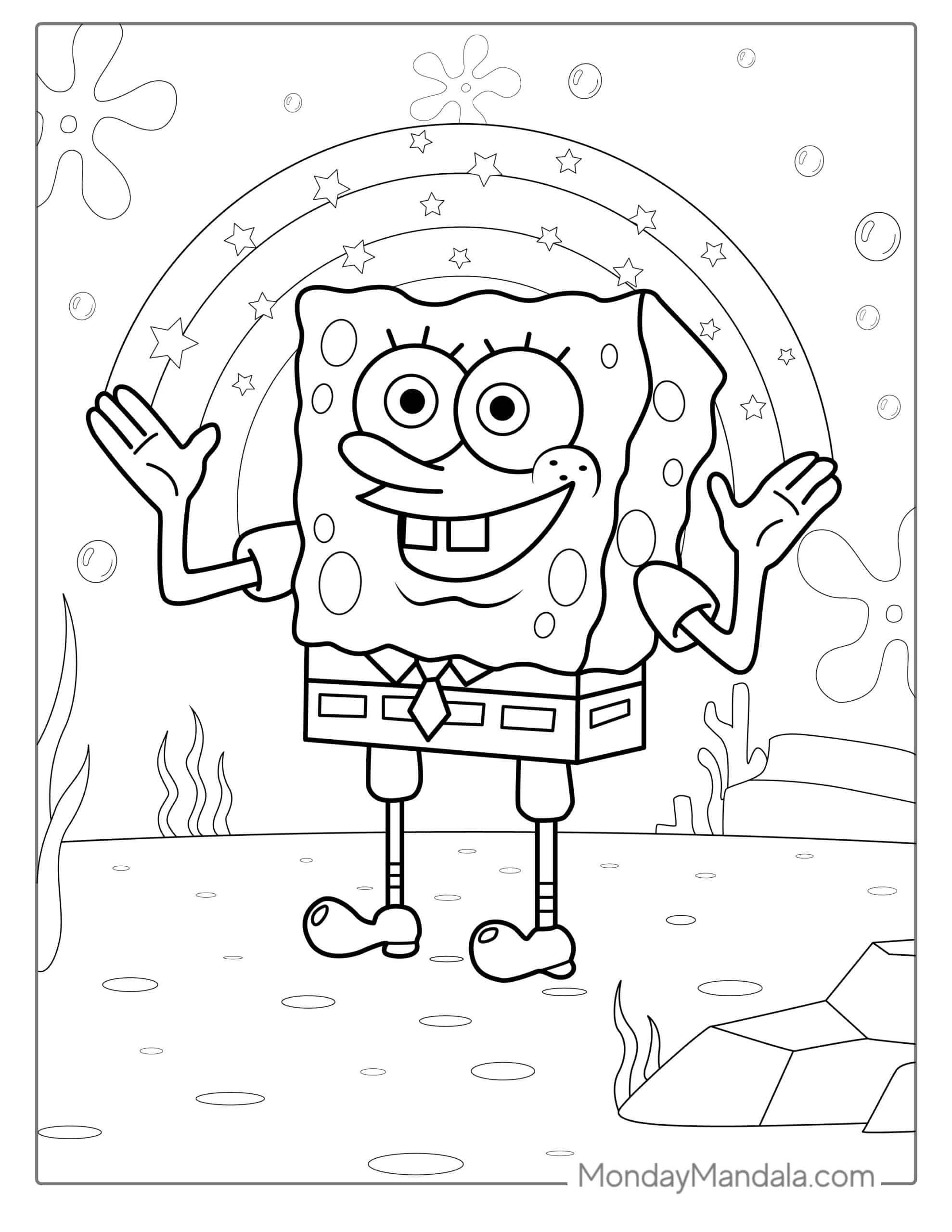 Spongebob Coloring Pages Printable Printable New Year Banners Spongebob Coloring Pages Printable Printable New Year Banners