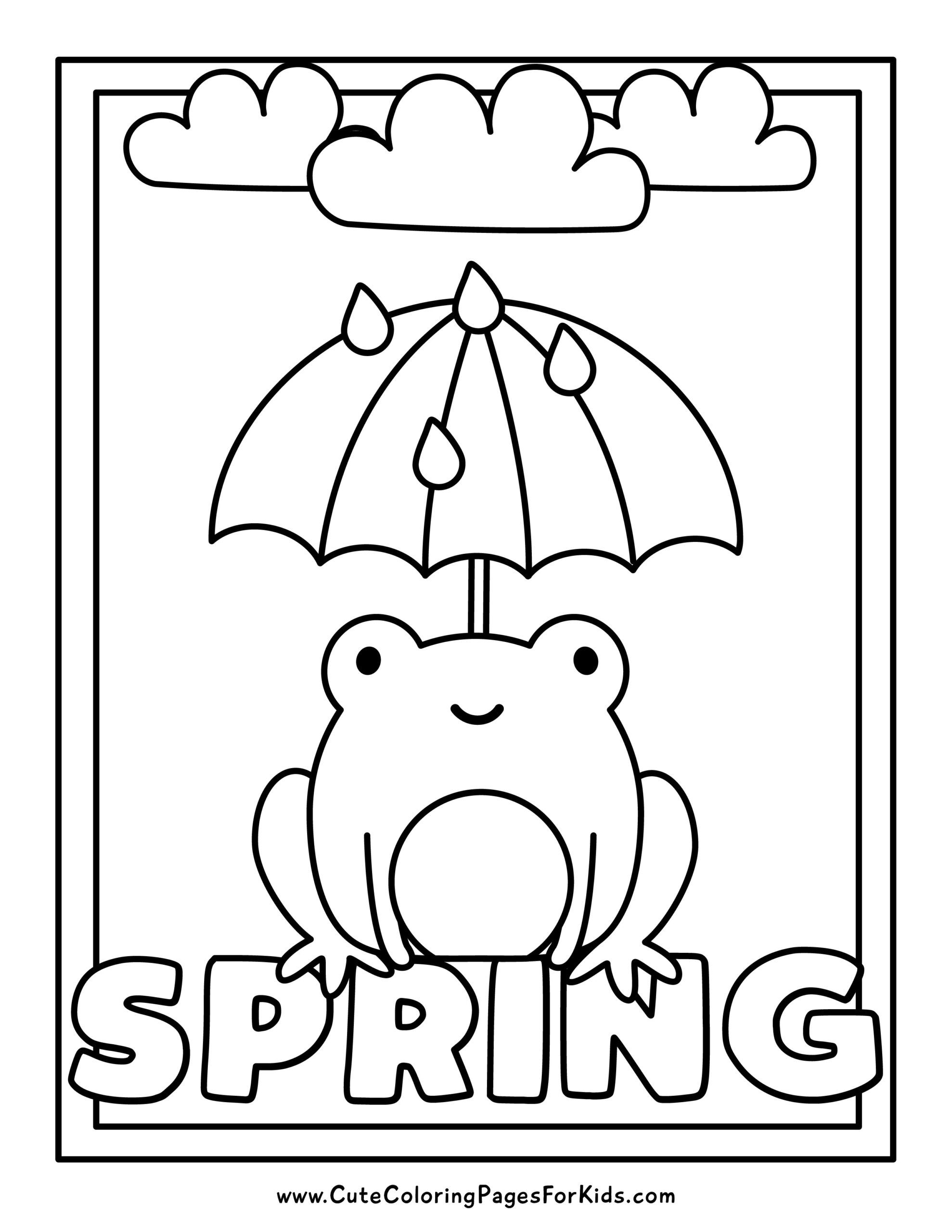Spring Coloring Pages 7 Free Printable PDFs Cute Coloring Pages For