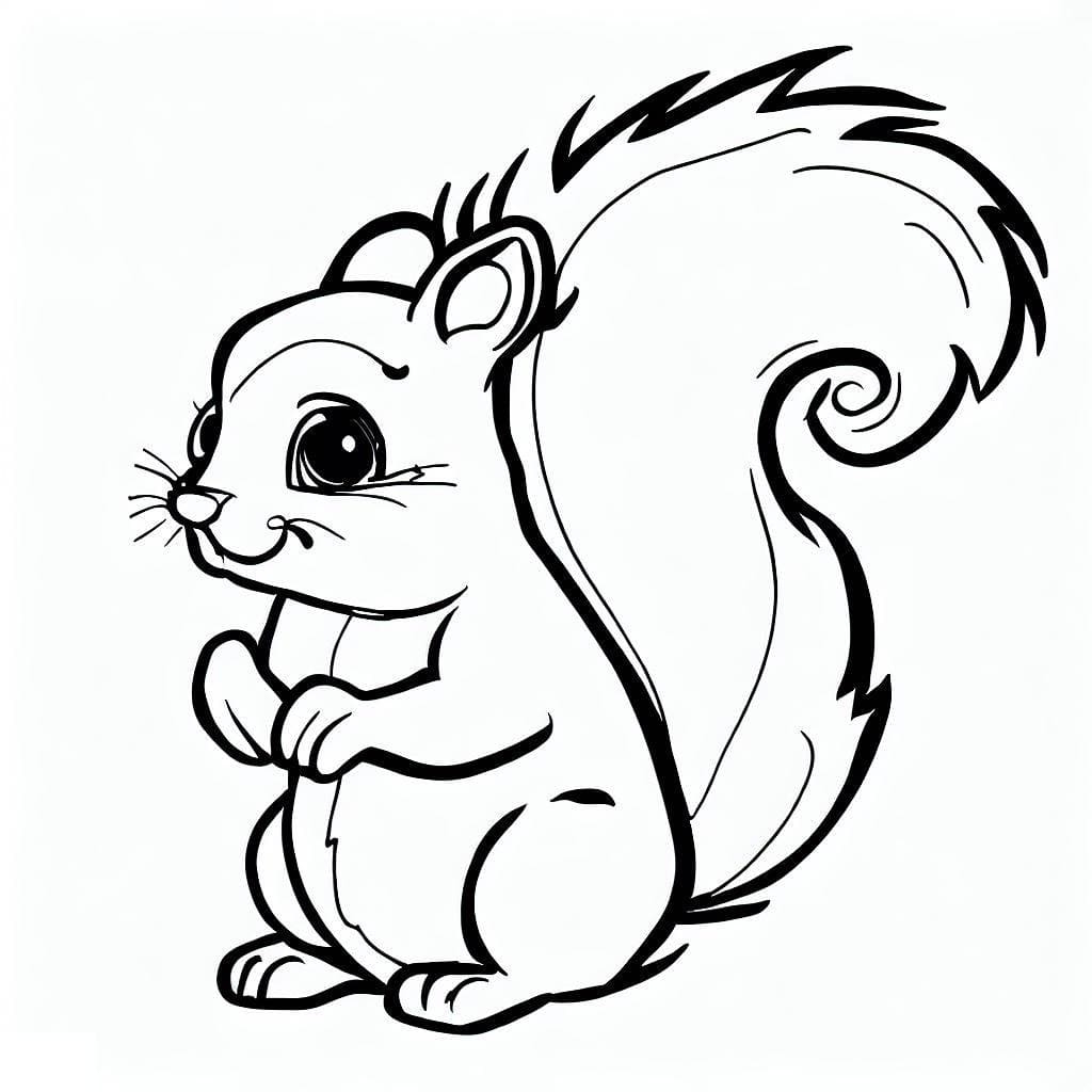 Squirrel Coloring Pages ColoringLib Squirrel Coloring Pages ColoringLib